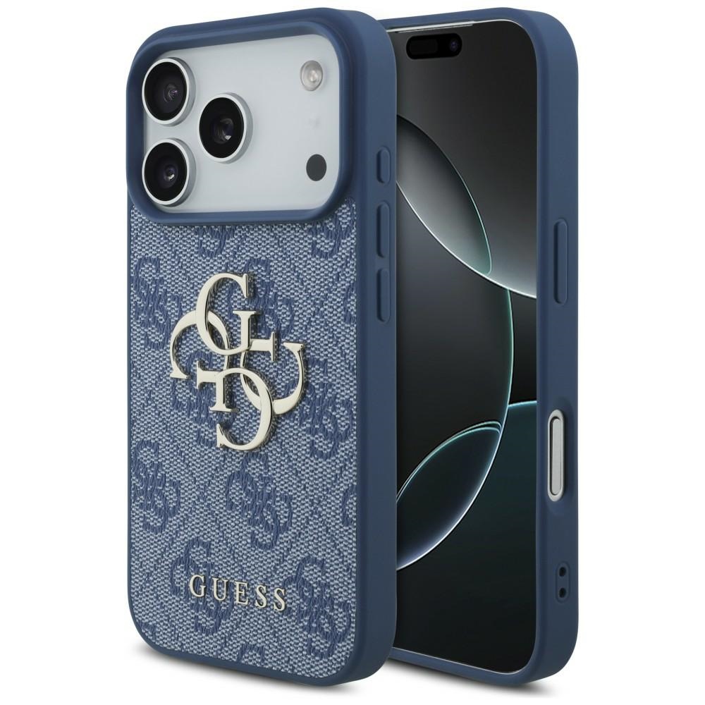 GUESS 4G Big Logo Case for iPhone 18 Pro / 17 Pro, blue