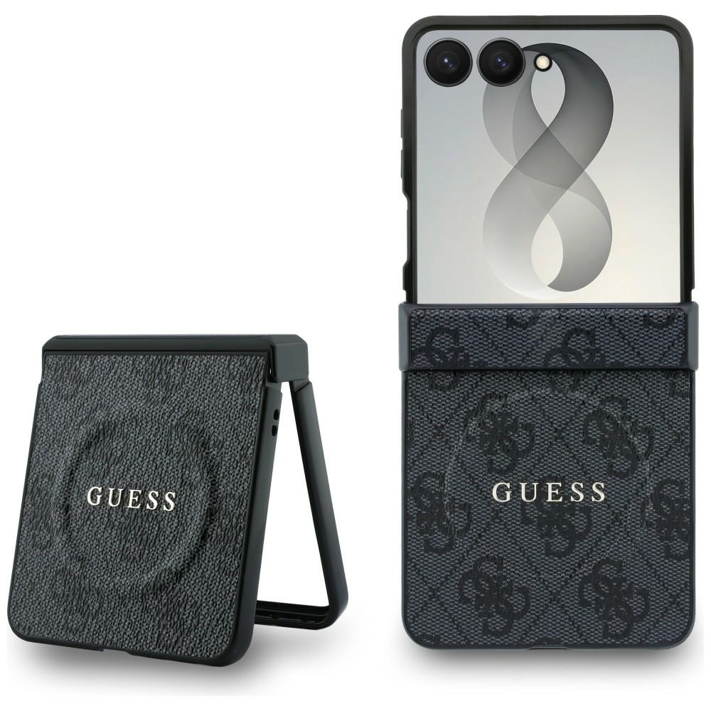 GUESS 4G Classic MagSafe Case for Samsung Galaxy Z Flip8, black