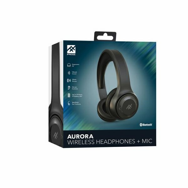 iFrogz Audio AuroraWireless Bluetooth headphones, black 31185