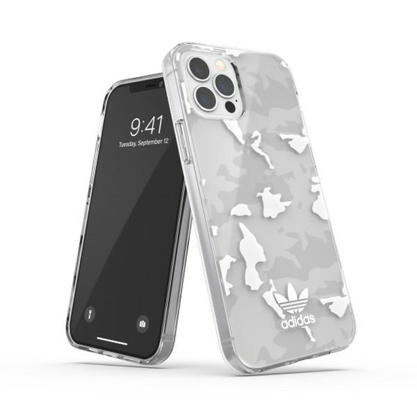Adidas SnapCase Camo iPhone 12/12 Pro Clear/White 43705