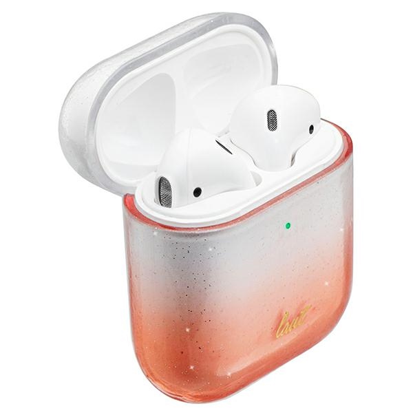 LAUT Ombre Sparkle AirPods Case, Orange/Orange, 38977