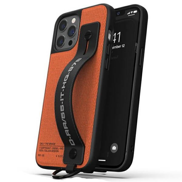 Diesel Handstrap Case Utility Twill iPhone 12/12 Pro black-orange/black-orange 44288