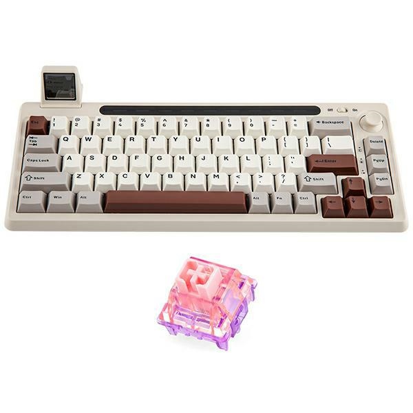 Epomaker RT65 Flamingo Switch mechanical keyboard grey-white/grey-white