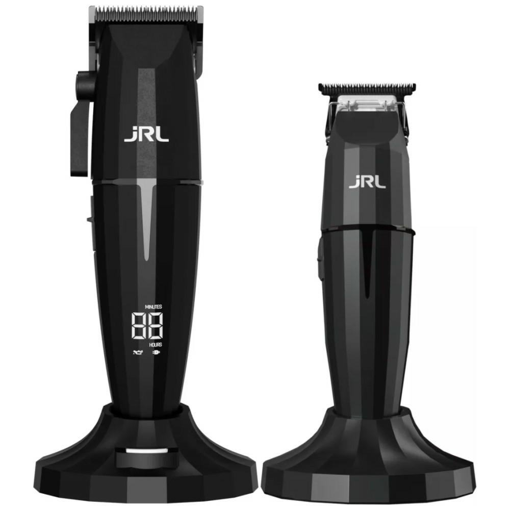 JRL Onyx Shaver + trimmer 2-in-1, two charging stations, black
