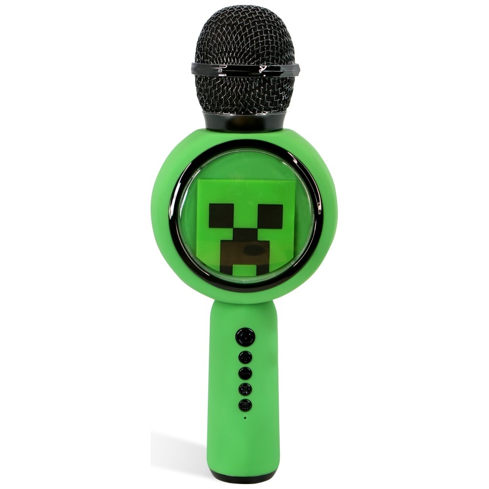 OTL Minecraft Creeper LED karaoke microphone with wireless speaker