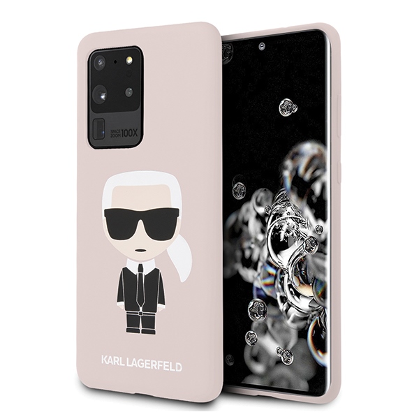 Karl Lagerfeld KLHCS69SLFKPI S20 UltraG988 hard case bright pink/pink silicone iconic