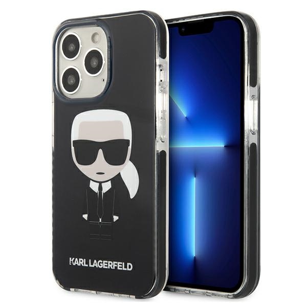 Karl Lagerfeld KLHCP13LTPEIKK iPhone 13 Pro / 13 6.1" hard case black/black Iconik Karl