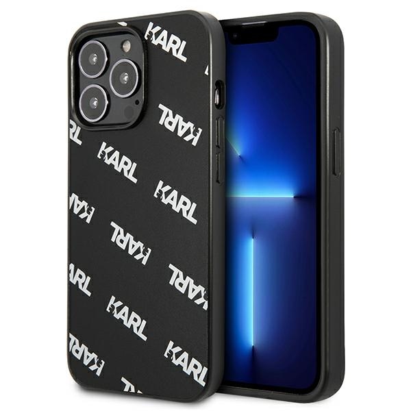 Karl Lagerfeld KLHCP13LPULMBK3 iPhone 13 Pro / 13 6.1" hard case, black/black, all over