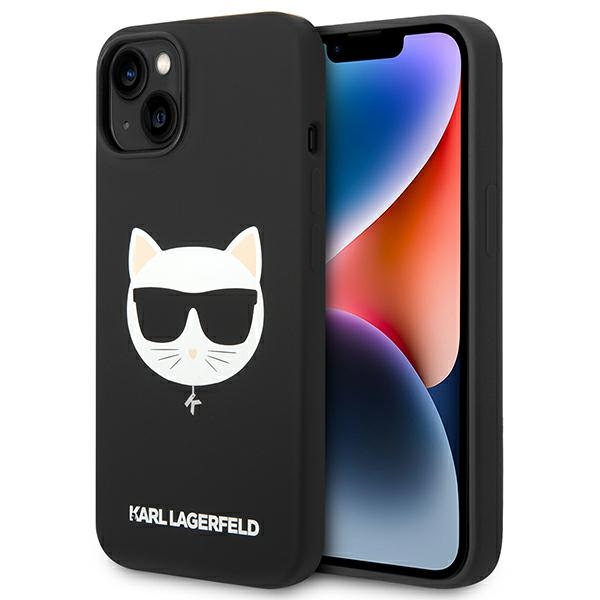 Karl Lagerfeld KLHMP14MSLCHBK iPhone 14 Plus / 15 Plus 6.7" hard case, black, Silicone Choupette Head Magsafe