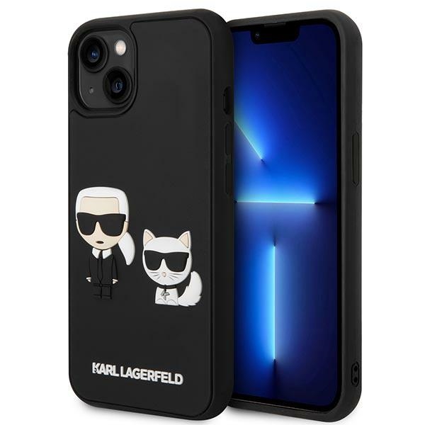 Karl Lagerfeld KLHCP14M3DRKCK iPhone 14 Plus / 15 Plus 6.7" black hard case Karl AND Choupette Ikonik 3D