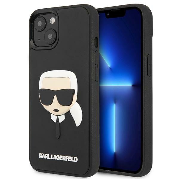 Karl Lagerfeld KLHCP14MKH3DBK iPhone 14 Plus / 15 Plus 6.7" black hard case 3D Rubber Karl’s Head
