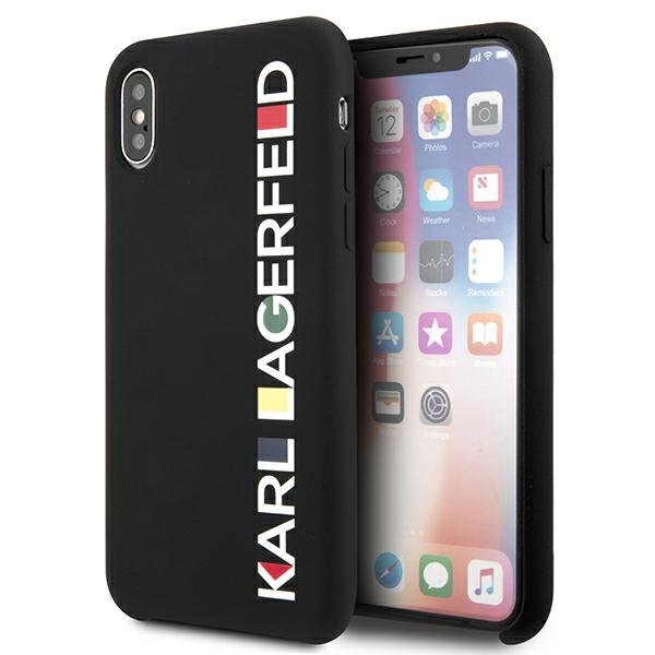 Karl Lagerfeld KLHCPXBHWHBK iPhone X/XS hard case black Glossy Bauhaus