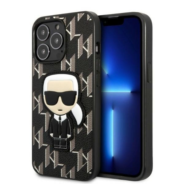 Karl Lagerfeld KLHCP13LPMNIKBK iPhone 13 Pro / 13 6.1" hard case black/black Ikonik Patch Monogram