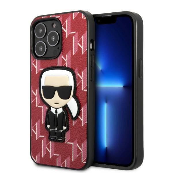 Karl Lagerfeld KLHCP13LPMNIKPI iPhone 13 Pro / 13 6.1" hard case red/red Ikonik Patch Monogram