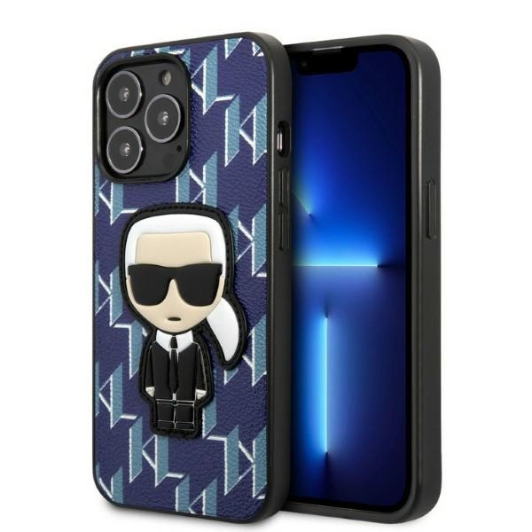 Karl Lagerfeld KLHCP13LPMNIKBL iPhone 13 Pro / 13 6.1" hard case, blue/navy, Monogram Ikonik Patch