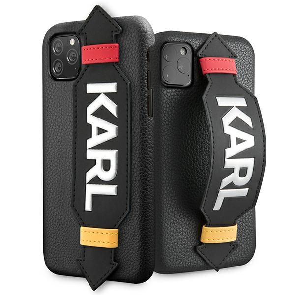 Karl Lagerfeld KLHCN58HDAWBK iPhone 11 Pro 5.8" hard case, black / strap