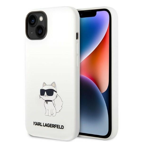 Karl Lagerfeld KLHCP14MSNCHBCH iPhone 14 Plus / 15 Plus 6.7" hard case white Silicone Choupette