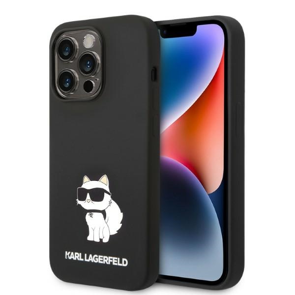 Karl Lagerfeld KLHCP14LSNCHBCK iPhone 14 Pro 6.1" hard case black Silicone Choupette