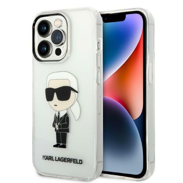 Karl Lagerfeld KLHCP14XHNIKTCT iPhone 14 Pro Max 6.7" transparent hard case Ikonik