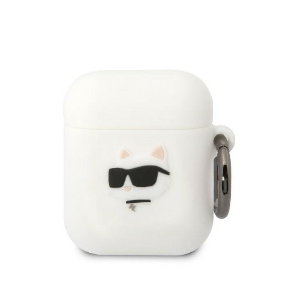 Karl Lagerfeld KLA2RUNCHH AirPods 1/2 cover white Silicone Head 3D