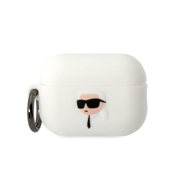 Karl Lagerfeld KLAP2RUNIKH AirPods Pro 2 (2022/2023) cover white Silicone Karl Head 3D