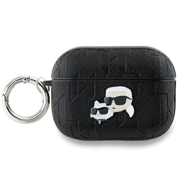 Karl Lagerfeld KLAP2PGKCPK AirPods Pro 2 (2022/2023) cover black/black Monogram Karl AND Choupette Head