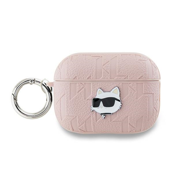 Karl Lagerfeld KLAP2PGCHPP AirPods Pro 2 (2022/2023) pink monogram cover Choupette Head