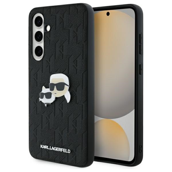 Karl Lagerfeld KLHCS24FEPGKLKCPK Sam S24 FE S721 black hardcase Monogram Karl AND Chaoupette Head Pin