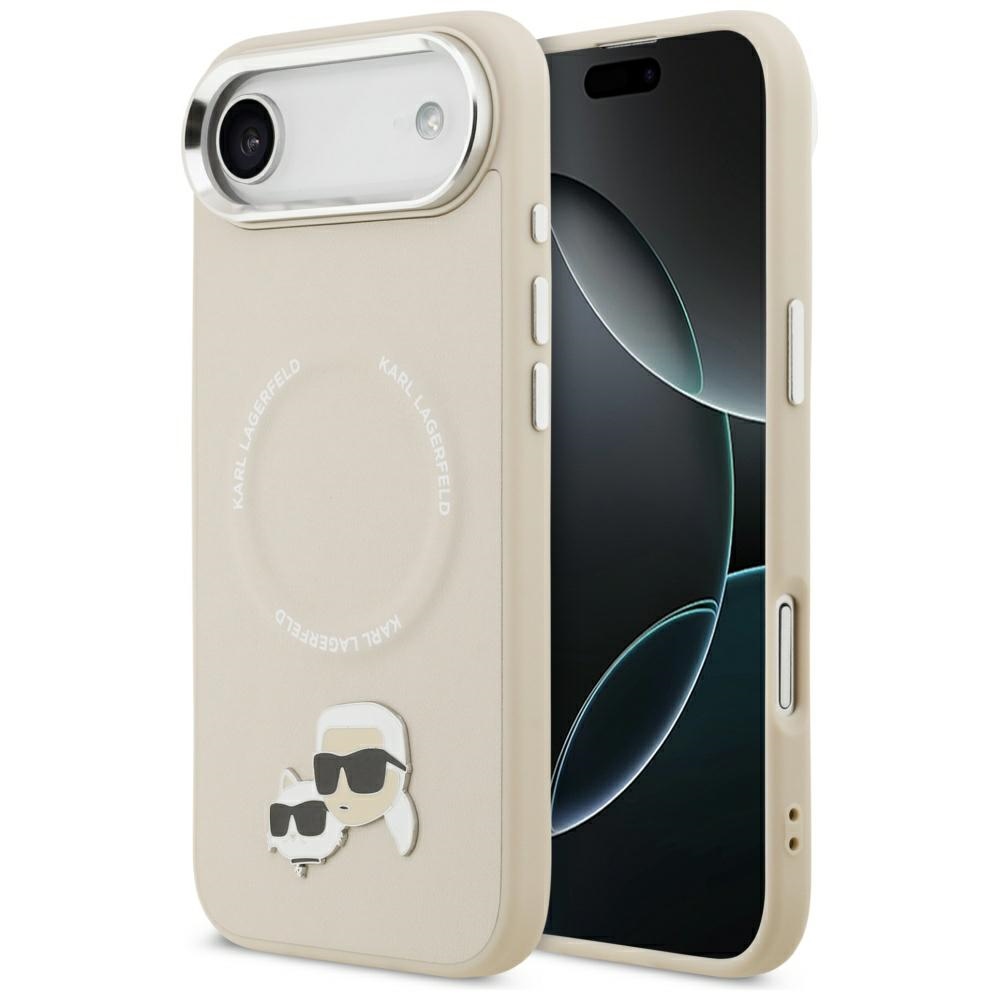 Karl Lagerfeld Karl AND Choupette Case MagSafe Pins for iPhone Air in beige
