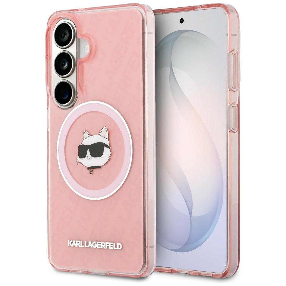 Karl Lagerfeld IML Repeated Choupette MagSafe case for Samsung Galaxy S26, pink