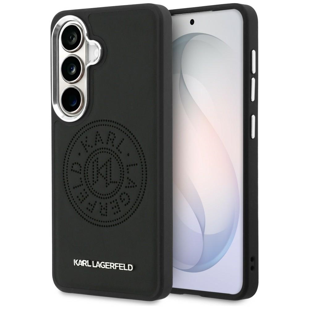 Karl Lagerfeld Perforated KL Case with MagSafe for Samsung Galaxy S26+ Black