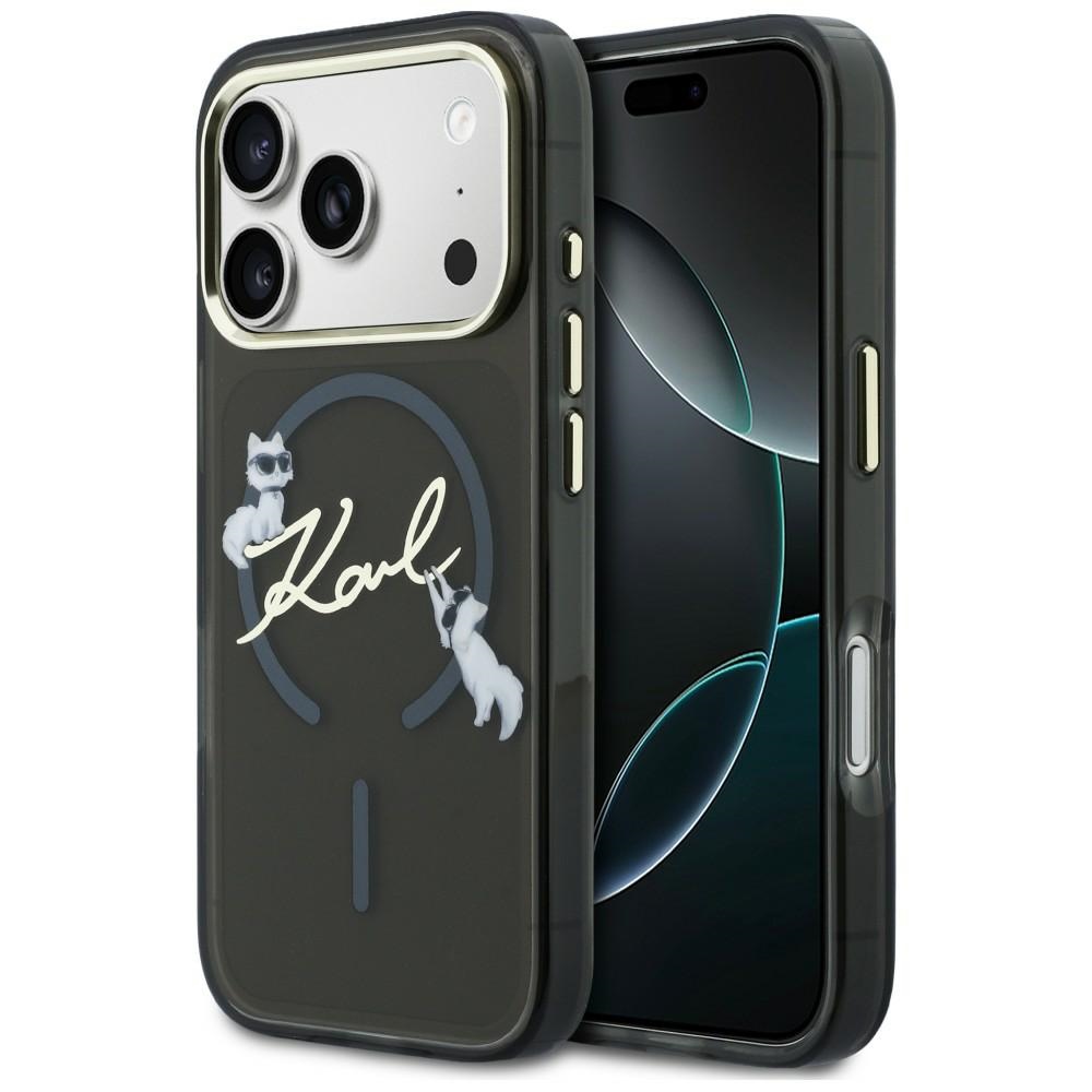Karl Lagerfeld Script Logo MagSafe Case for iPhone 18 Pro Max / 17 Pro Max black