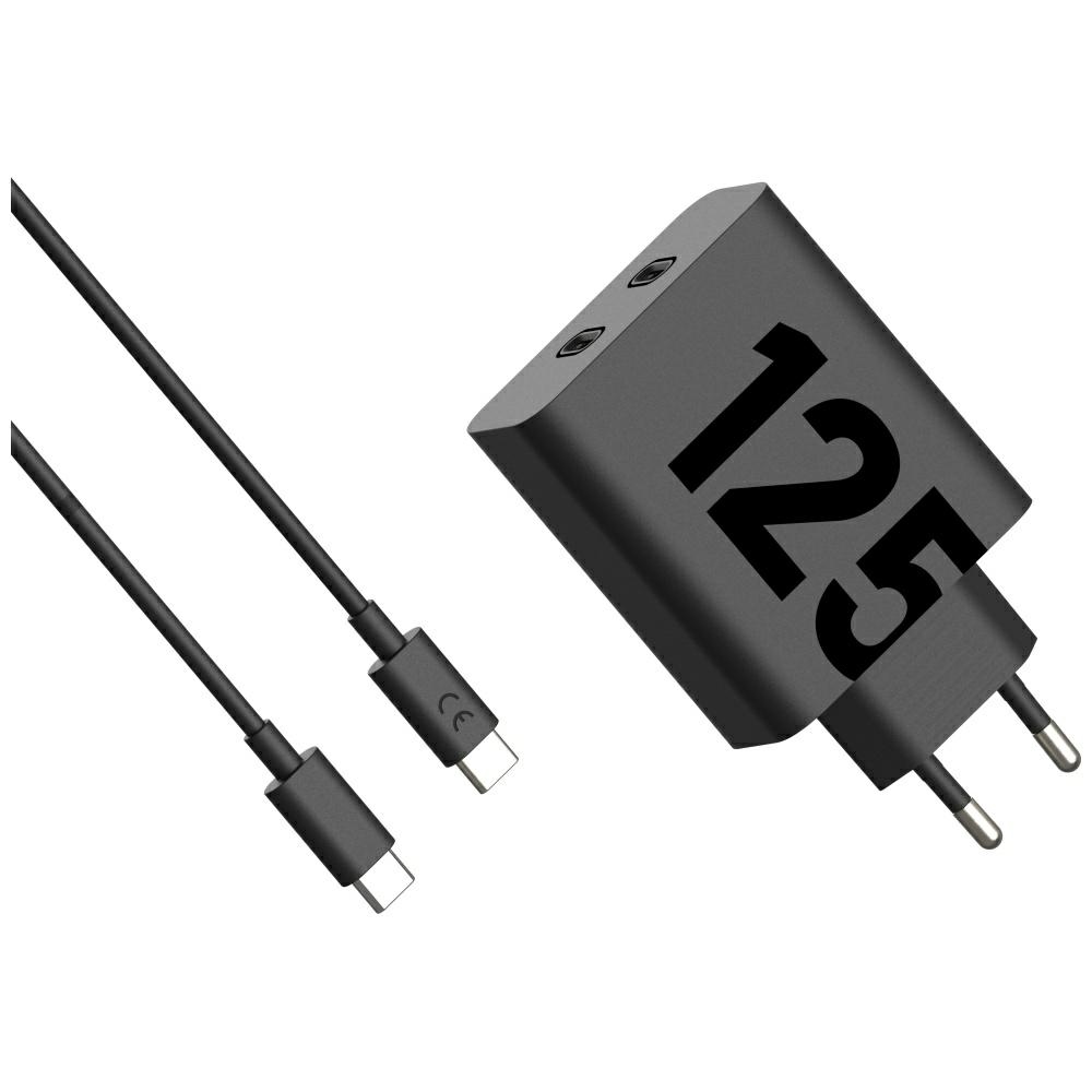 Motorola TurboPower Network Charger 125W Dual 2x USB-C with 1m USB-C cable black