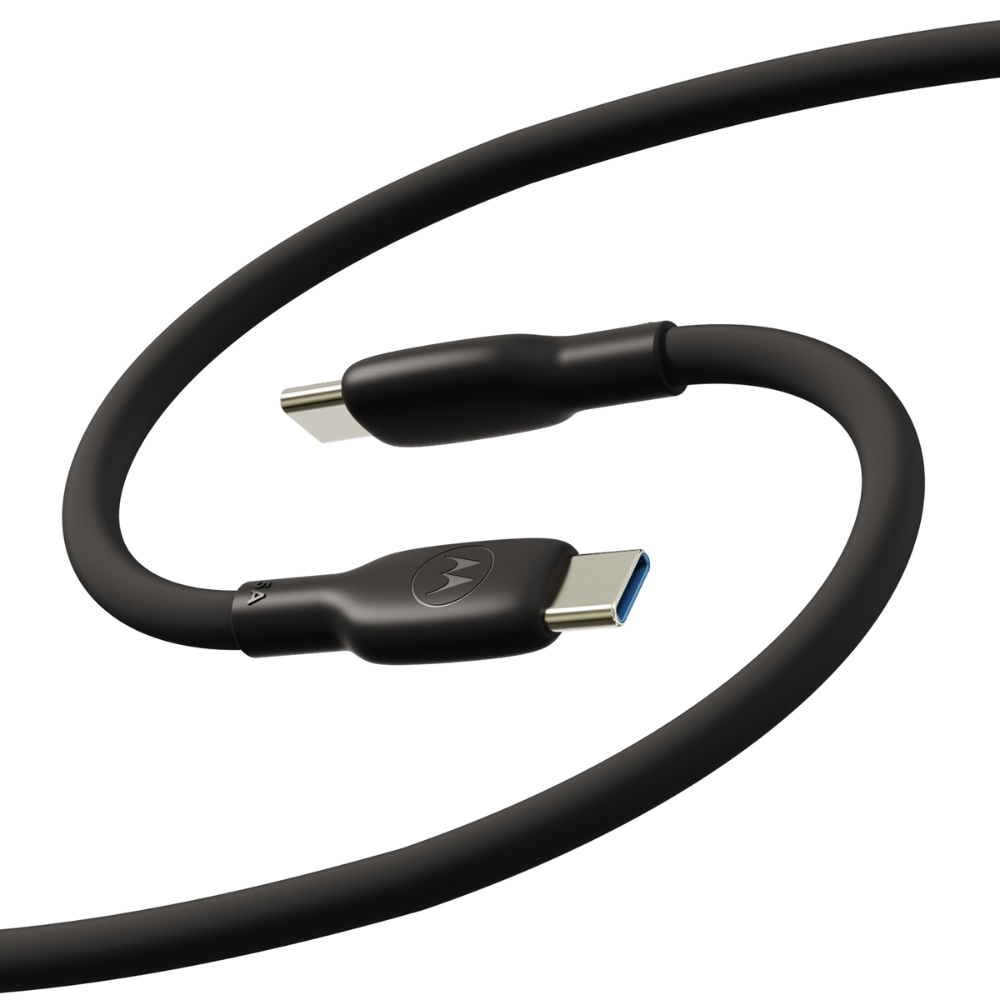 Motorola USB-C to USB-C Silicone Cable 2m 100W 5A black