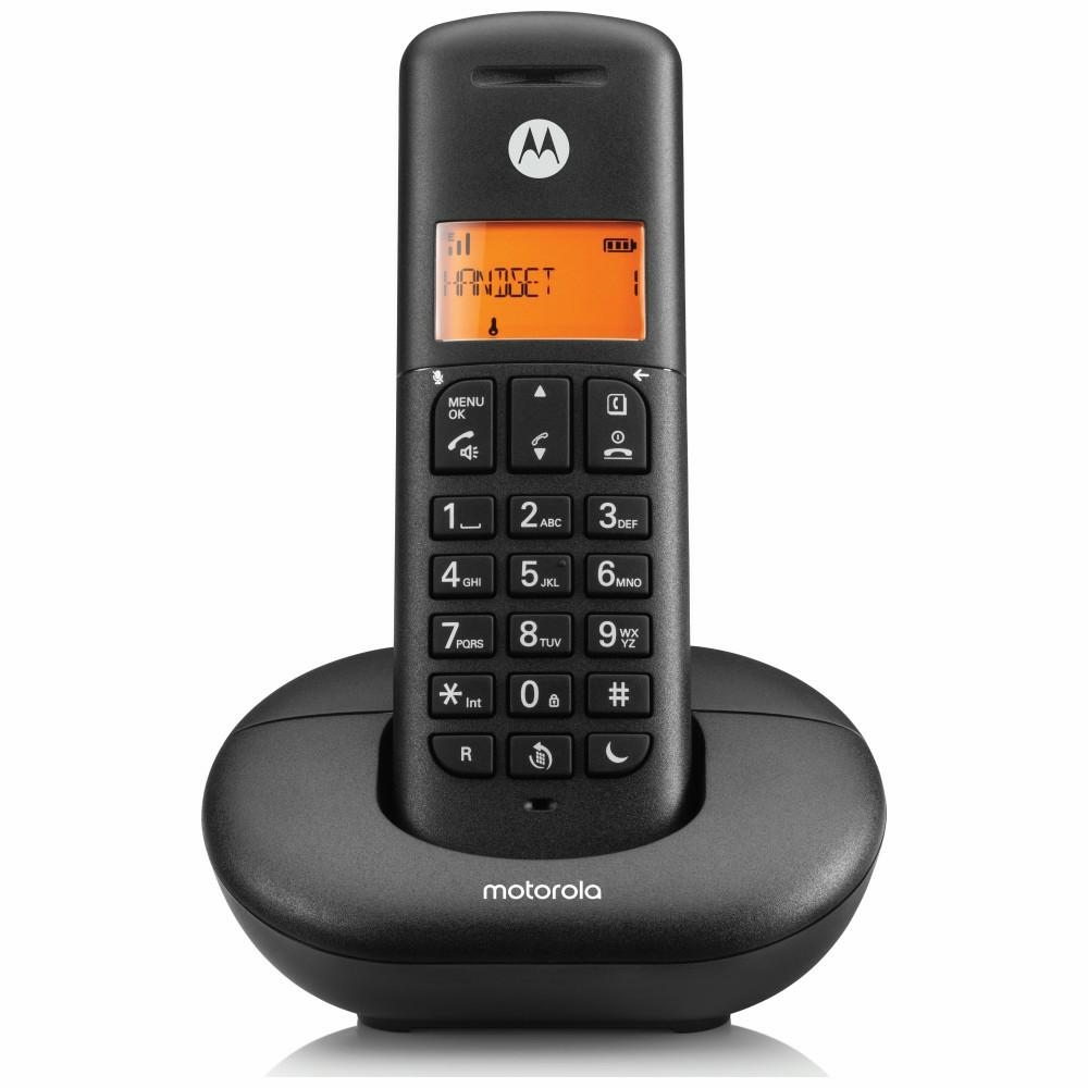 Motorola Cordless landline telephone E201 black