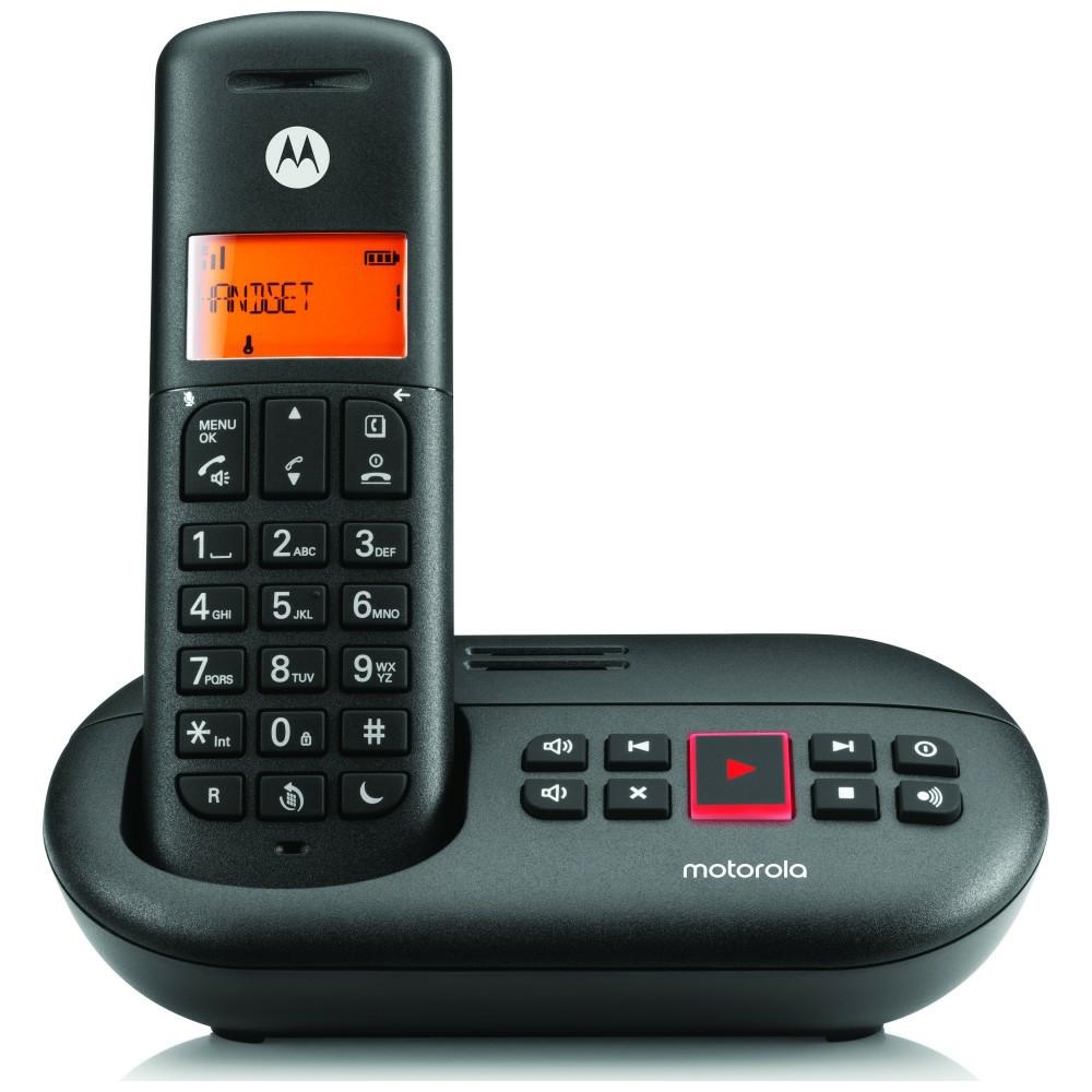 Motorola Cordless landline telephone E211 black