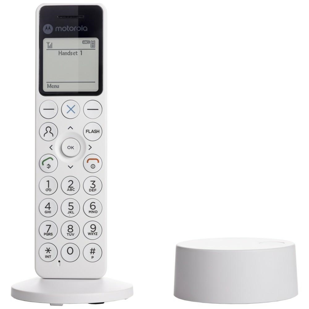 Motorola Cordless landline telephone DOT411 white