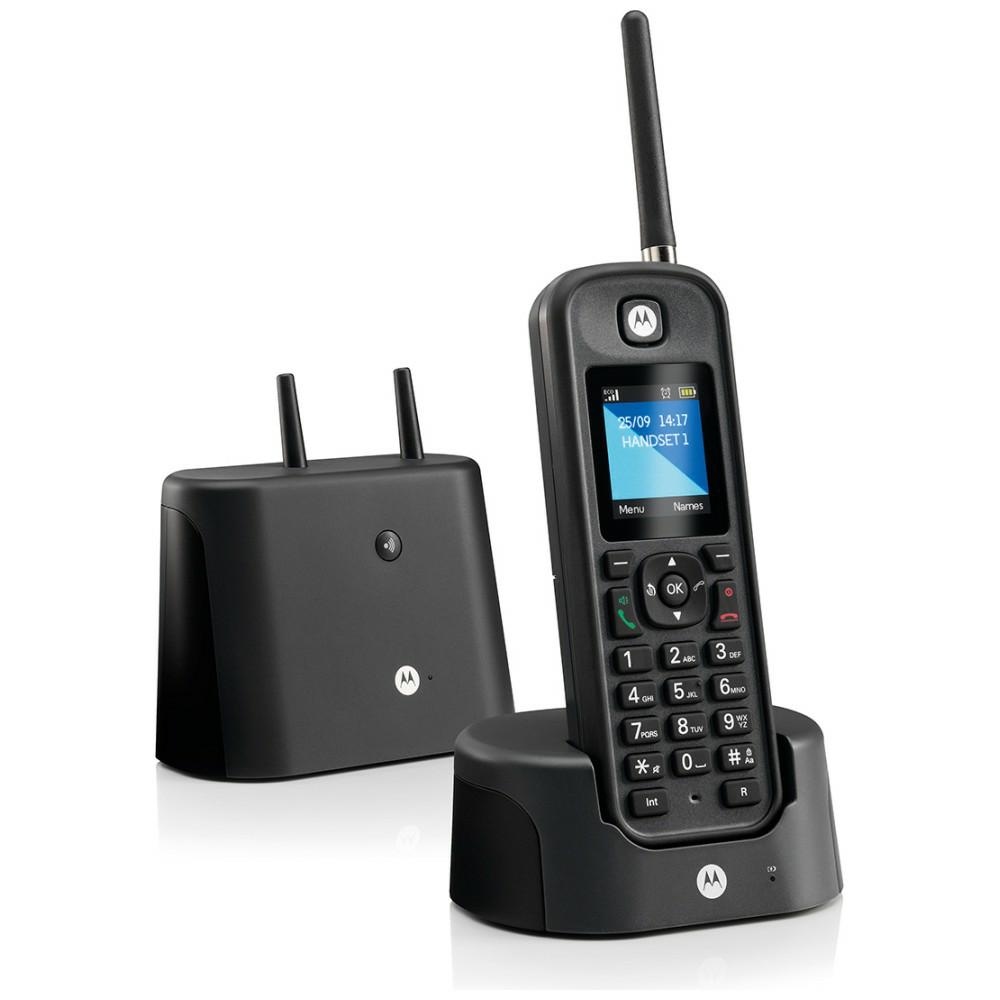 Motorola Motorola O201 long-range cordless landline phone black