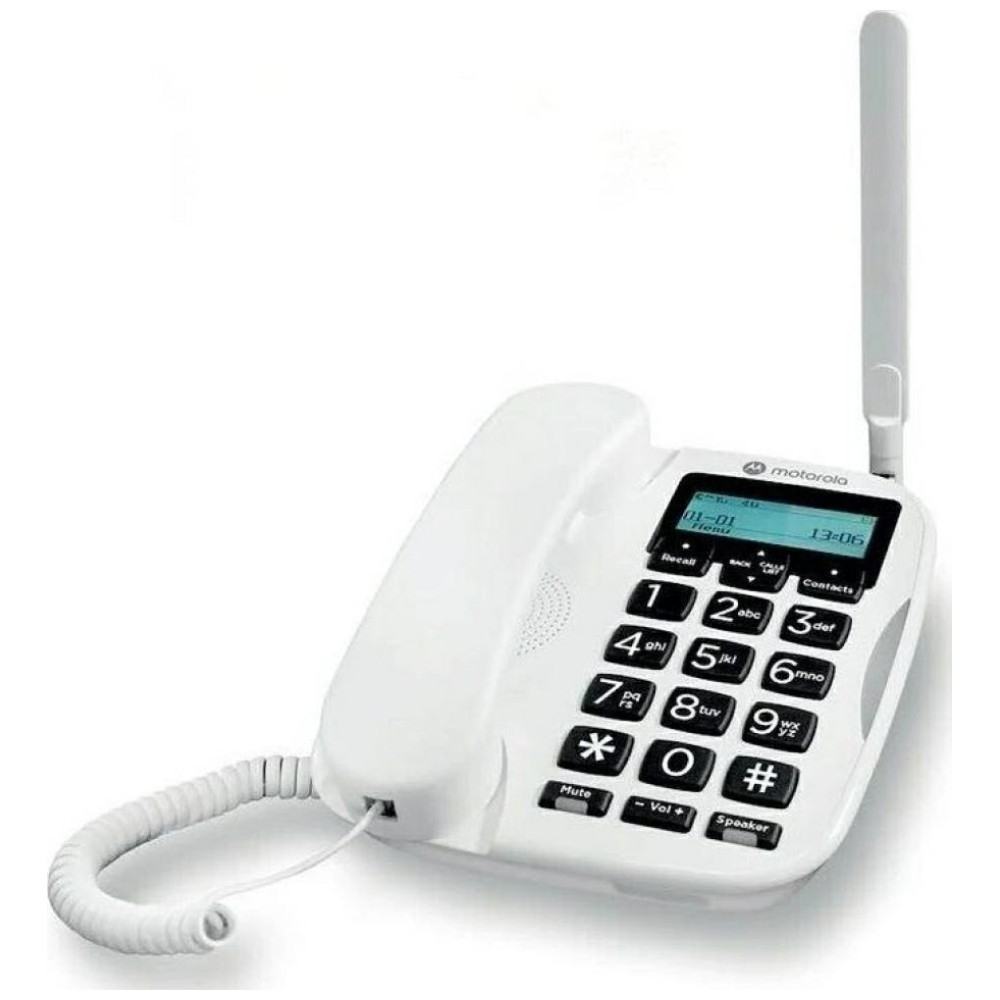Motorola 4G FW500L landline telephone, white