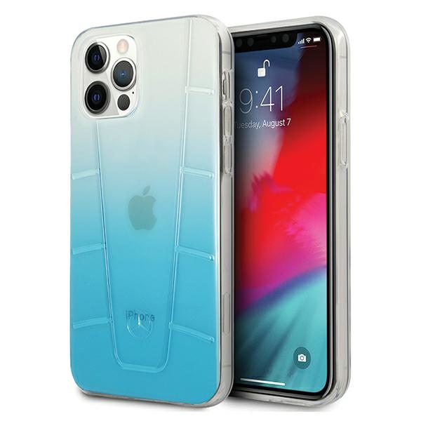 Mercedes MEHCP12MCLGBL iPhone 12/12 Pro 6.1" blue hardcase with transparent line