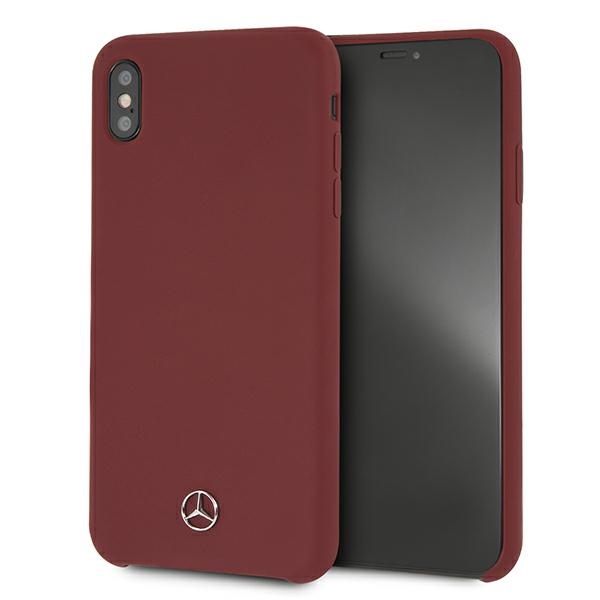 Mercedes MEHCI65SILRE iPhone Xs Max red silicone hard case