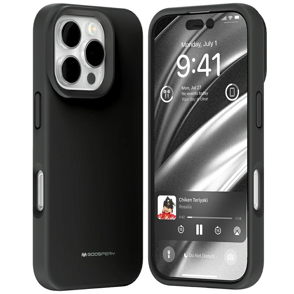 Mercury Pure Magsafe Silicone case for iPhone 16 Pro black
