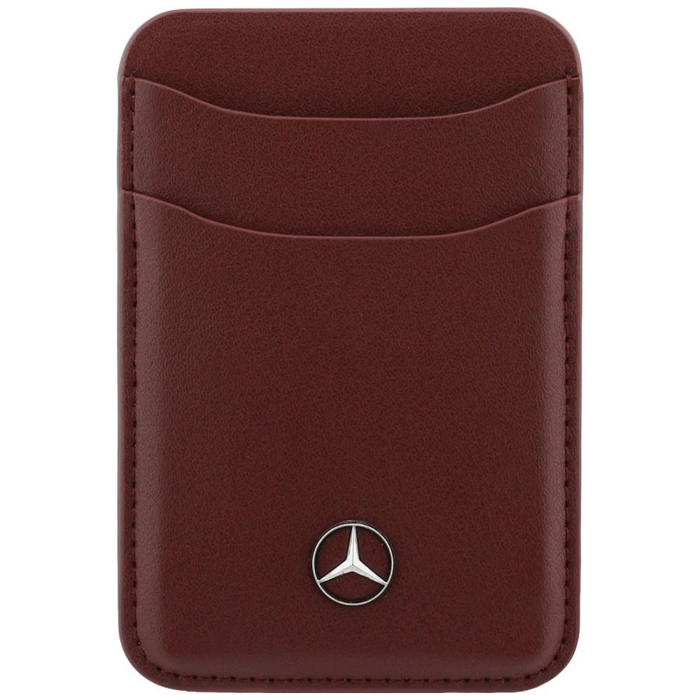 Mercedes Magnetic leather wallet, red