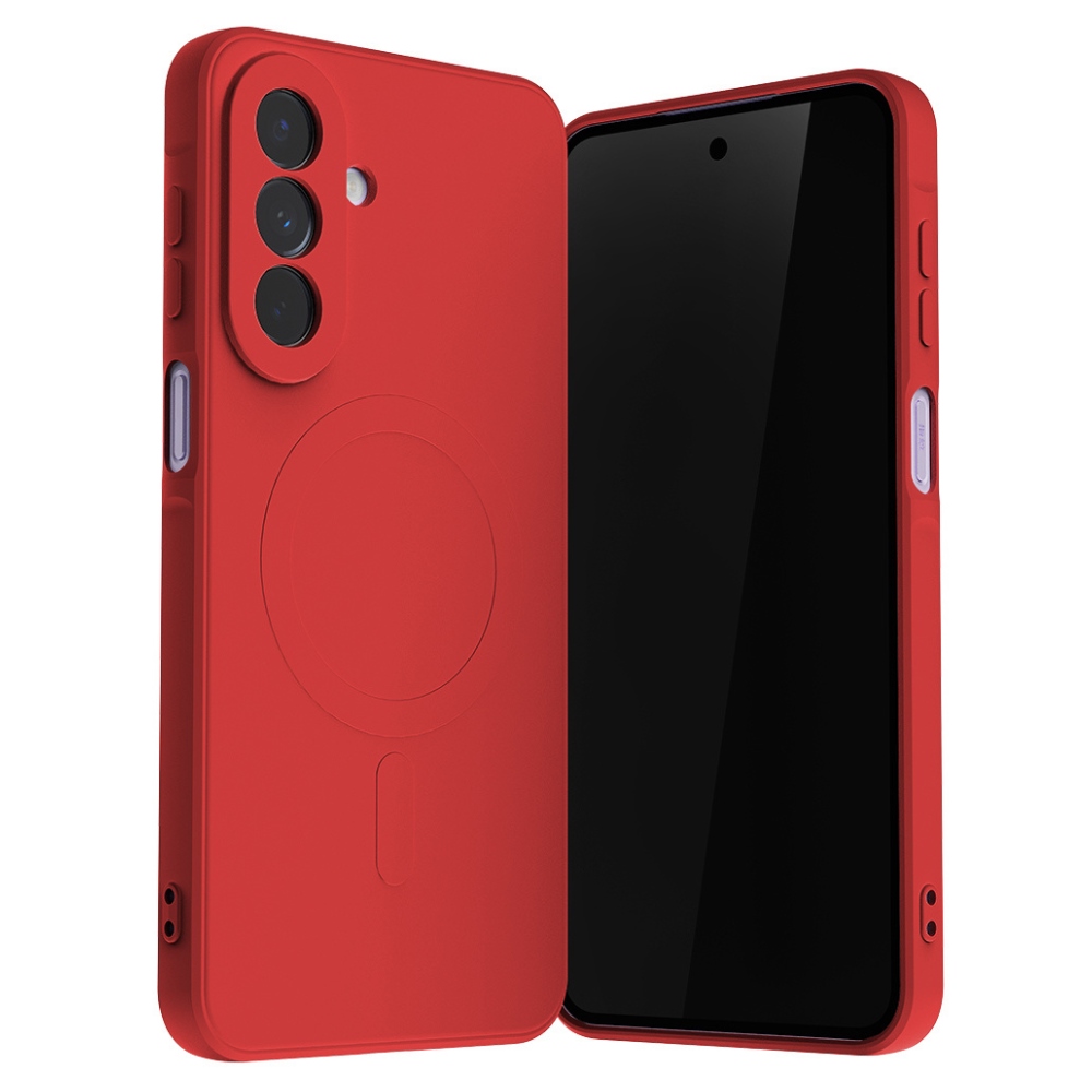 Mercury MagSafe Semi-Silicone Case for Samsung Galaxy A27 red