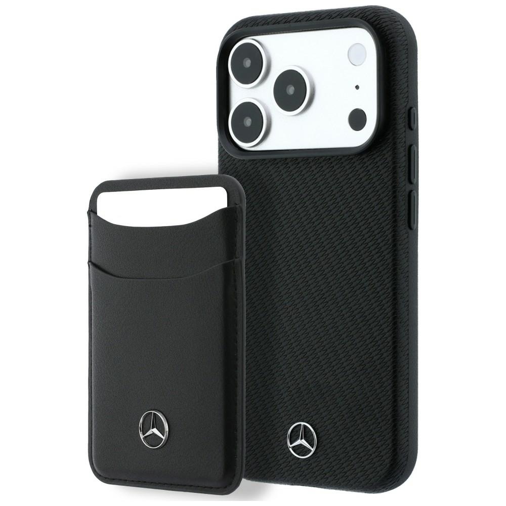Zestaw etui + portfel Mercedes Grill do iPhone 18 Pro / 17 Pro czarny
