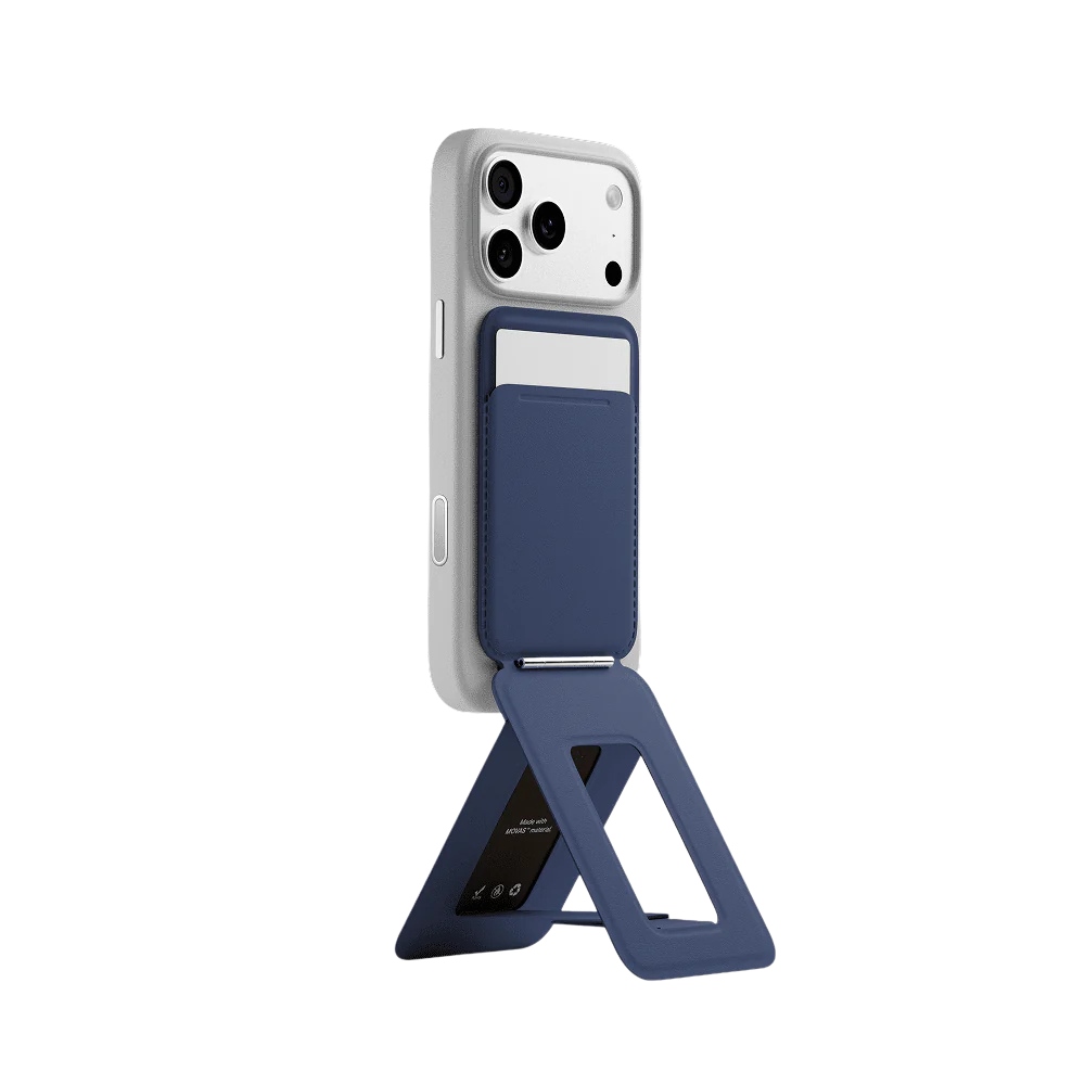 MOFT Magnetic wallet and phone stand Movas Snap Tripod MagSafe navy blue
