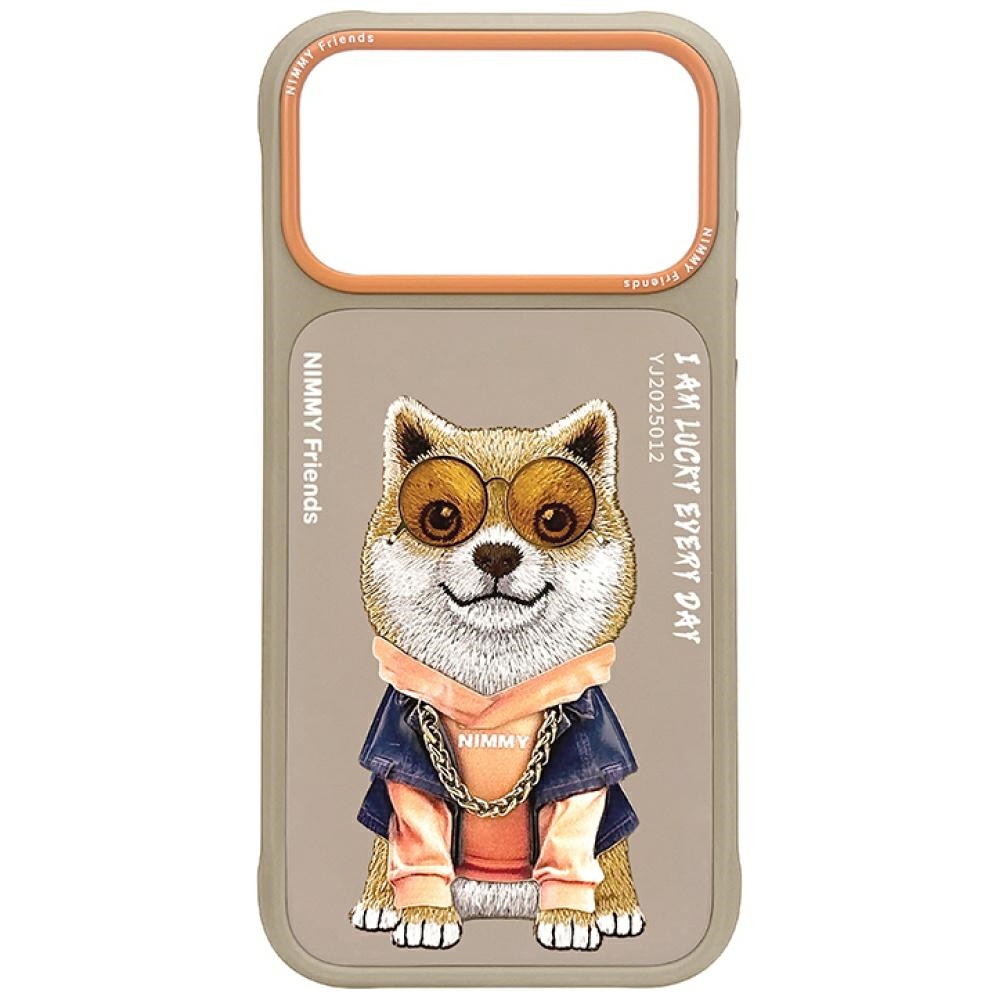 Nimmy Cool Dog Glasses Case for iPhone 17 Pro / 18 Pro beige
