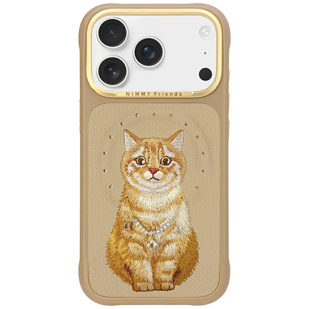 Nimmy Lucky Fashion Cat MagSafe Case for iPhone 17 Pro / 18 Pro brown