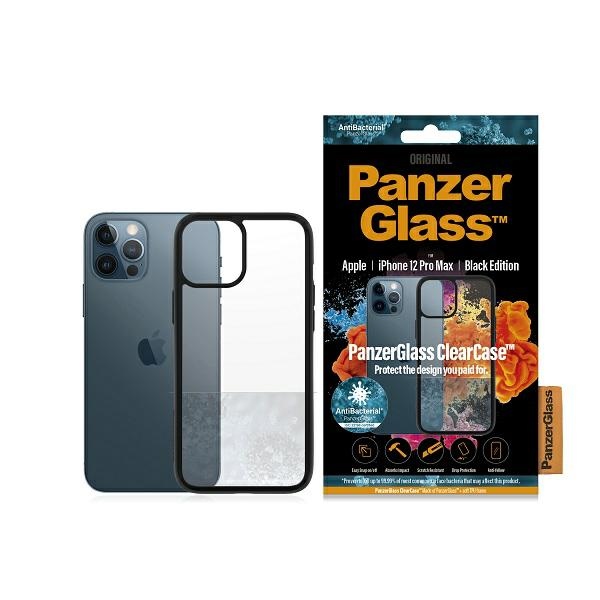 PanzerGlass ClearCase iPhone 12 Pro Max 6.7" Antibacterial, black
