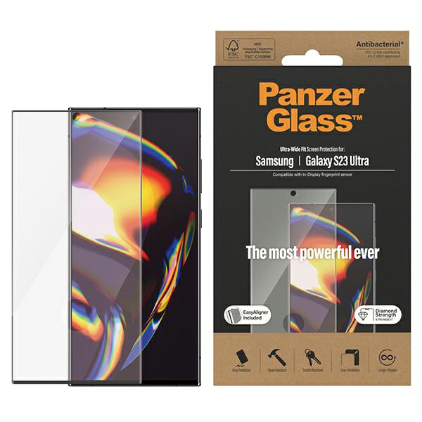 PanzerGlass Ultra-Wide Fit Sam S23 Ultra S918 Screen Protector with Applicator